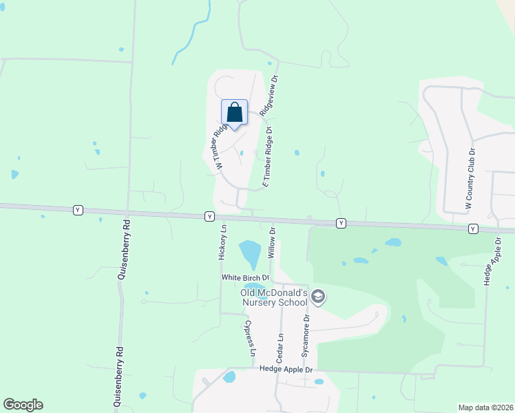 map of restaurants, bars, coffee shops, grocery stores, and more near 1415 Timber Ridge Dr in Sedalia