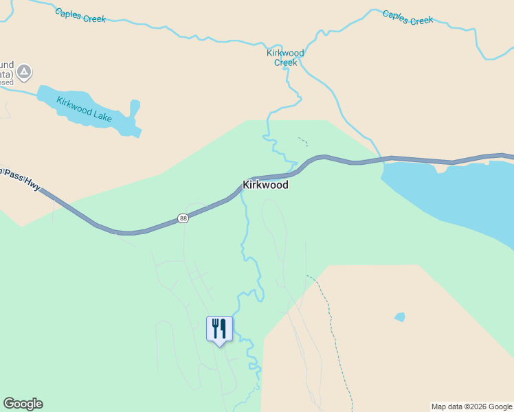 map of restaurants, bars, coffee shops, grocery stores, and more near 835 Columbine Circle in Kirkwood