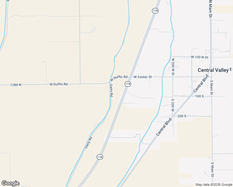 map of restaurants, bars, coffee shops, grocery stores, and more near 76 S Sr 118 in Central Valley
