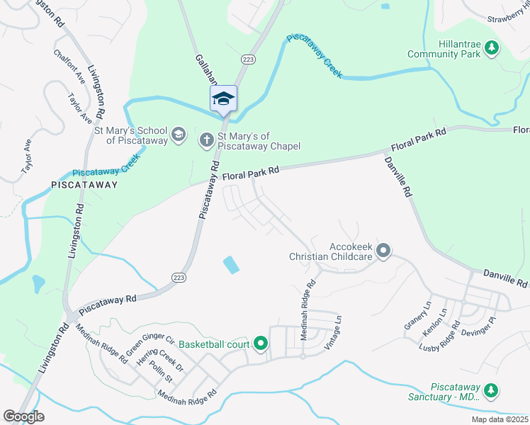 map of restaurants, bars, coffee shops, grocery stores, and more near 2617 Saint Marys View Road in Accokeek
