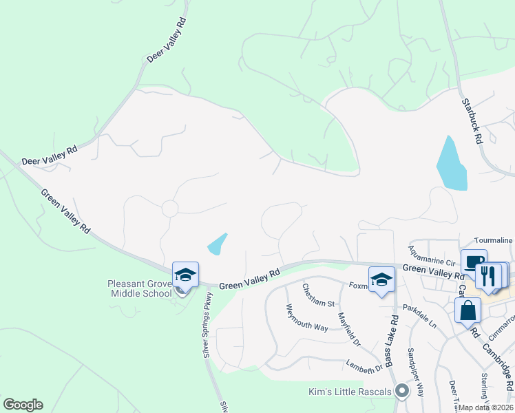 map of restaurants, bars, coffee shops, grocery stores, and more near 3148 Travois Circle in Rescue