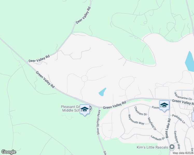 map of restaurants, bars, coffee shops, grocery stores, and more near 2525 Green Valley Road in Rescue