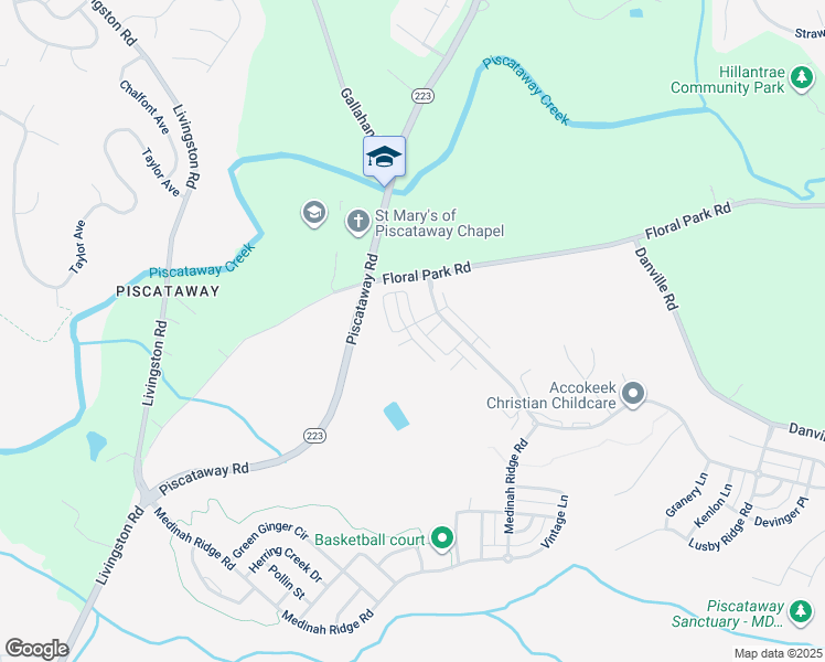 map of restaurants, bars, coffee shops, grocery stores, and more near 13701 Port Commerce Court in Accokeek