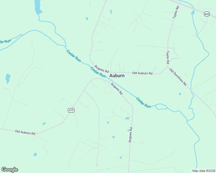 map of restaurants, bars, coffee shops, grocery stores, and more near 4537 Old Auburn Road in Warrenton