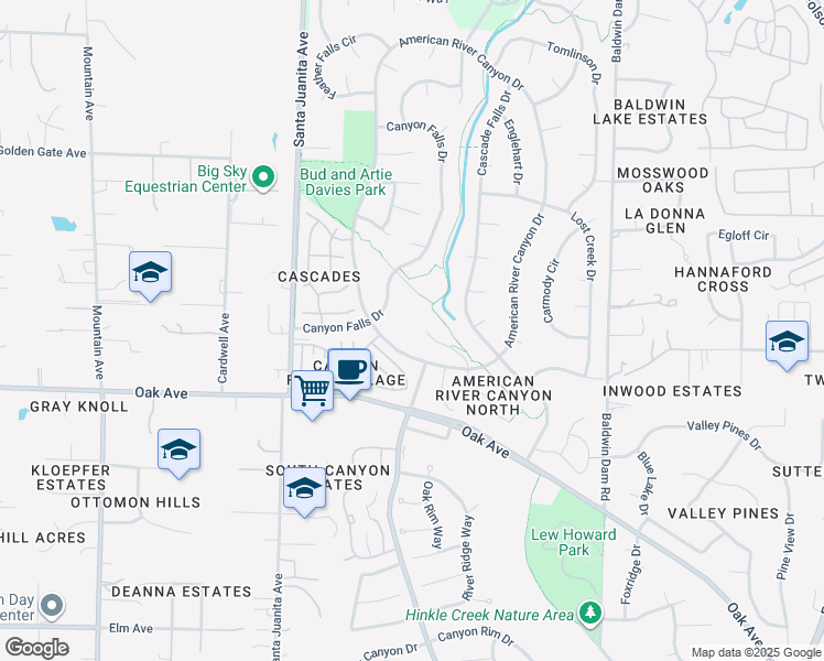 map of restaurants, bars, coffee shops, grocery stores, and more near 521 Fort Rock Court in Folsom