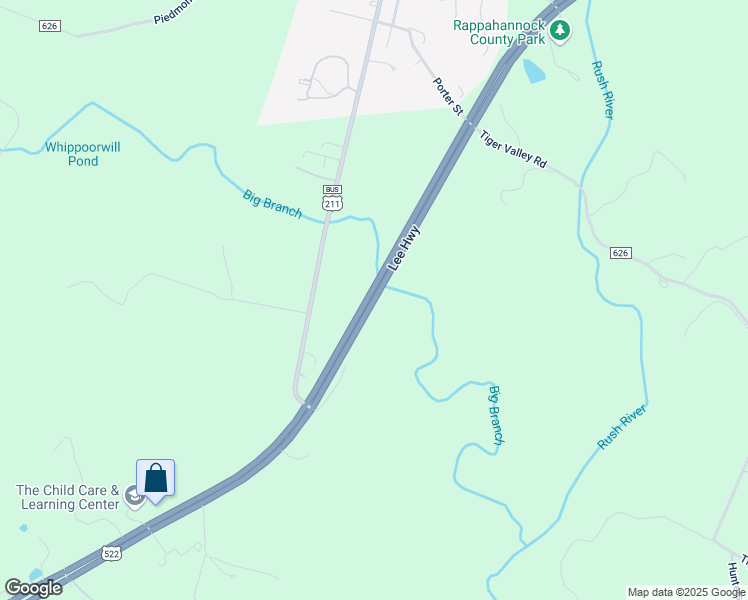 map of restaurants, bars, coffee shops, grocery stores, and more near Lee Highway in Washington