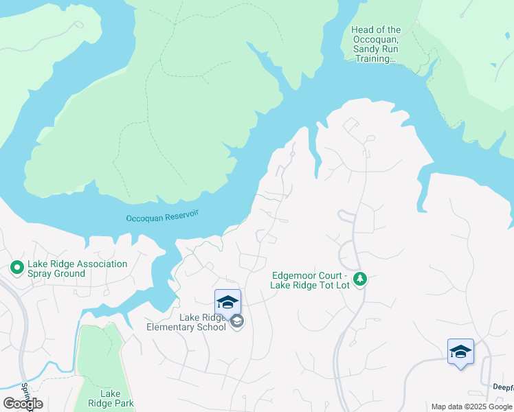 map of restaurants, bars, coffee shops, grocery stores, and more near 3320 Cullers Court in Woodbridge
