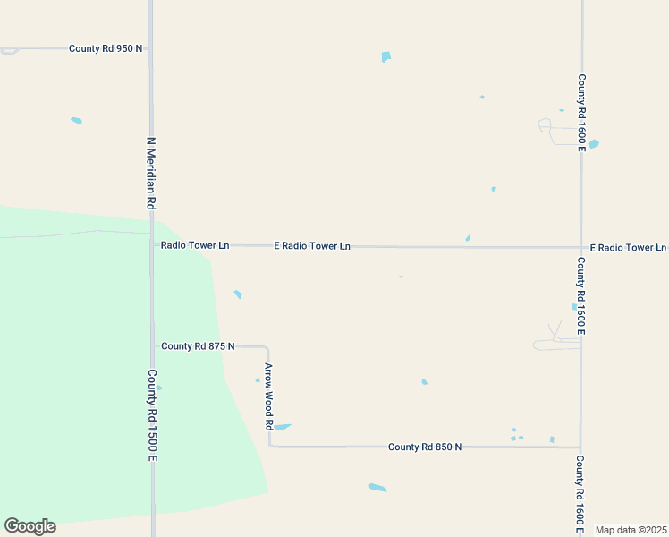 map of restaurants, bars, coffee shops, grocery stores, and more near 6101-6399 East Radio Tower Lane in Olney
