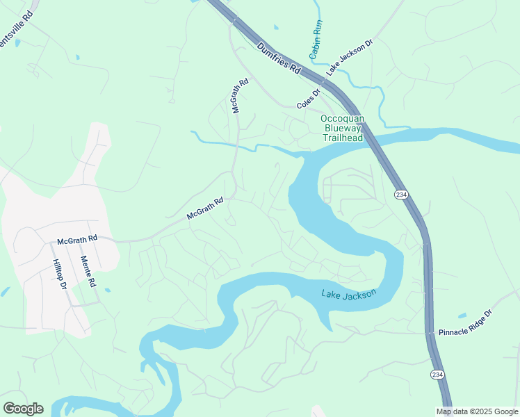 map of restaurants, bars, coffee shops, grocery stores, and more near 11457 Bridge Avenue in Manassas
