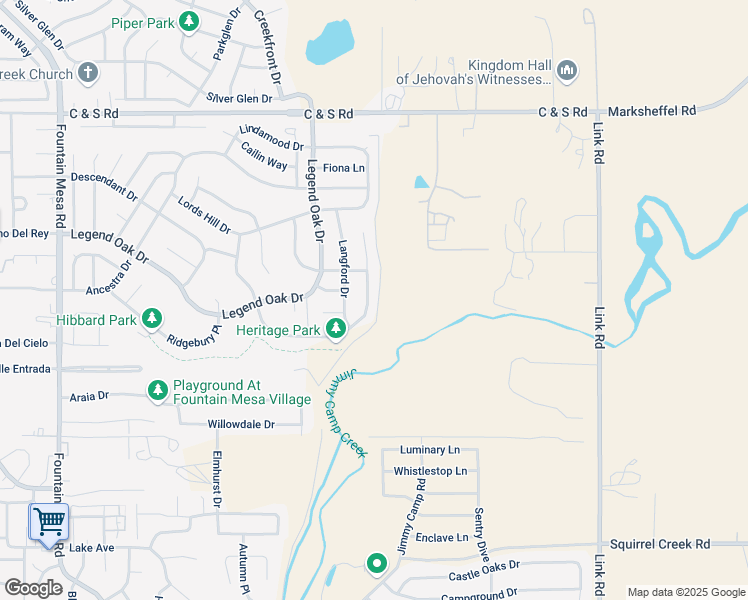 map of restaurants, bars, coffee shops, grocery stores, and more near 590 Winebrook Way in Fountain