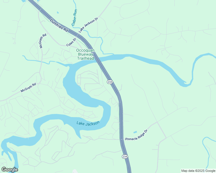 map of restaurants, bars, coffee shops, grocery stores, and more near 11609 Olympic Drive in Manassas