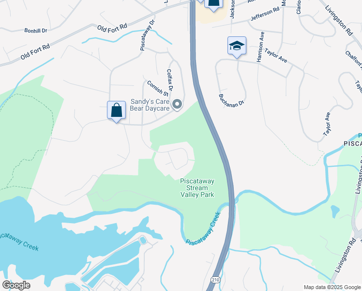 map of restaurants, bars, coffee shops, grocery stores, and more near 13700 Pendleton Street in Fort Washington