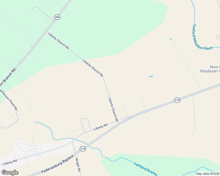 map of restaurants, bars, coffee shops, grocery stores, and more near 2501 Liberty Church Road in Federalsburg