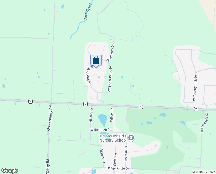 map of restaurants, bars, coffee shops, grocery stores, and more near 1800-1826 Timber Ridge Heights in Sedalia