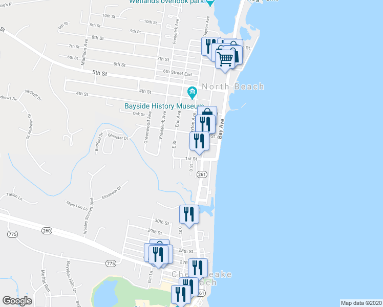 map of restaurants, bars, coffee shops, grocery stores, and more near 8811 Dayton Avenue in North Beach