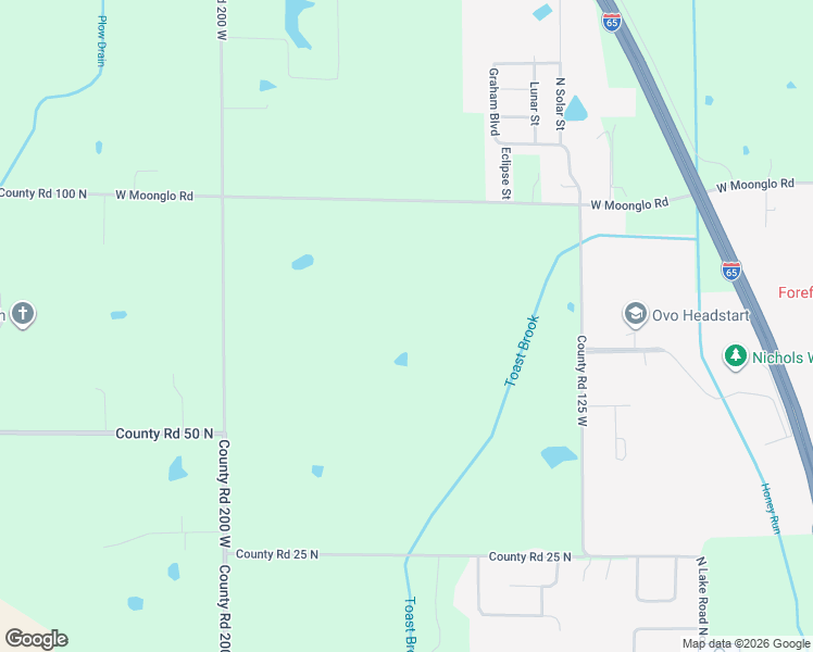 map of restaurants, bars, coffee shops, grocery stores, and more near 1517 West Moonglo Road in Scottsburg