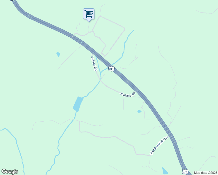 map of restaurants, bars, coffee shops, grocery stores, and more near Jordans Road in Amissville