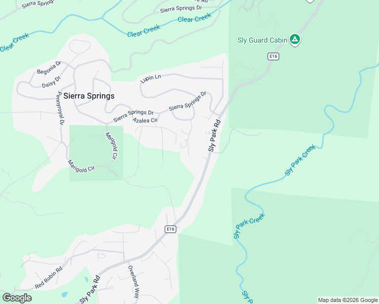 map of restaurants, bars, coffee shops, grocery stores, and more near 5841 Fallen Oak Drive in Pollock Pines