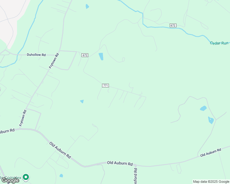 map of restaurants, bars, coffee shops, grocery stores, and more near 6099 Frys Lane in Warrenton