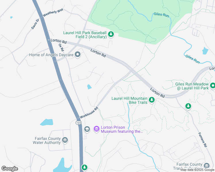 map of restaurants, bars, coffee shops, grocery stores, and more near 8933 Hubbard Way in Lorton