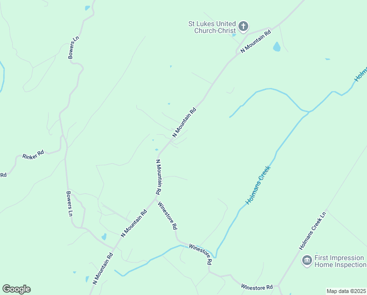 map of restaurants, bars, coffee shops, grocery stores, and more near 19688 North Mountain Road in Timberville