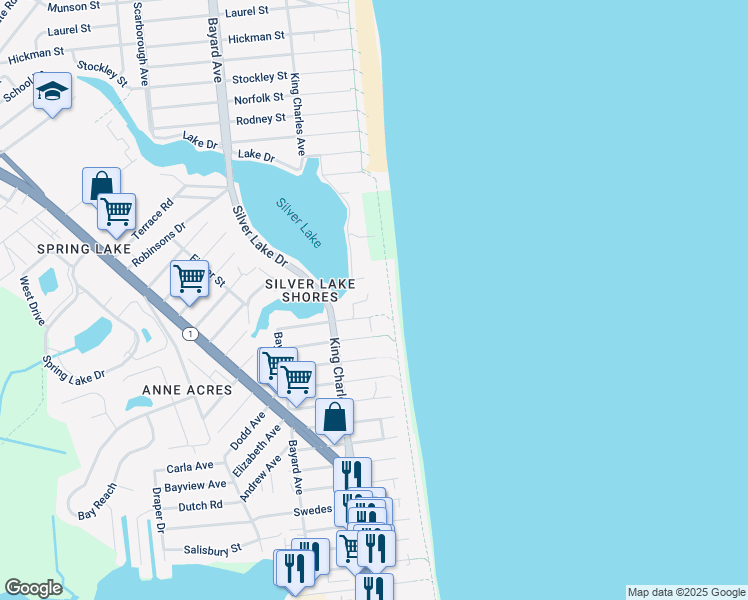 Dewey Beach Map Of Streets 15 Chesapeake Street, Dewey Beach De - Walk Score