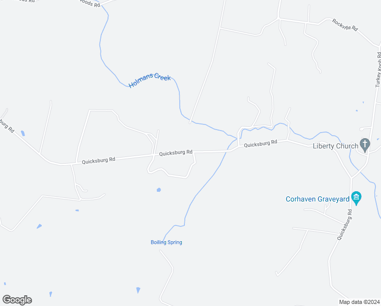 map of restaurants, bars, coffee shops, grocery stores, and more near 1934 Quicksburg Road in Quicksburg
