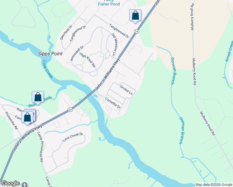 map of restaurants, bars, coffee shops, grocery stores, and more near 33988 Sunflower Road in Lewes