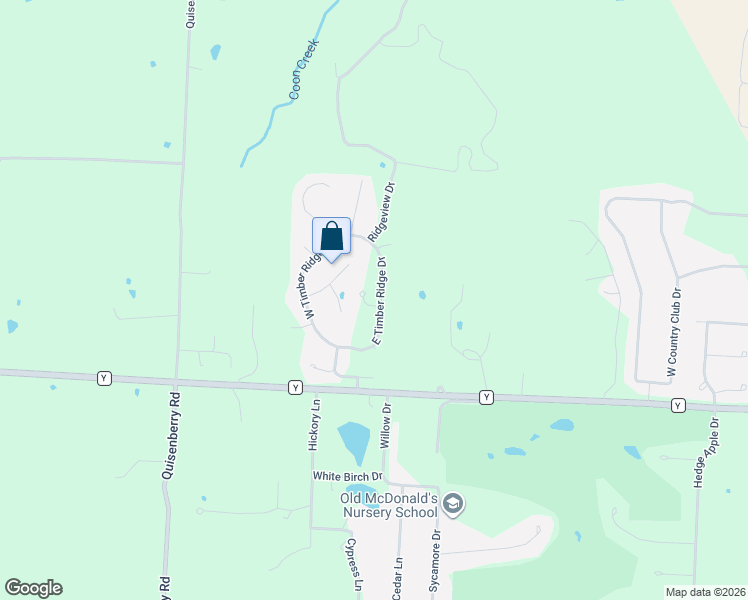 map of restaurants, bars, coffee shops, grocery stores, and more near 1800-1826 Timber Ridge Heights in Sedalia