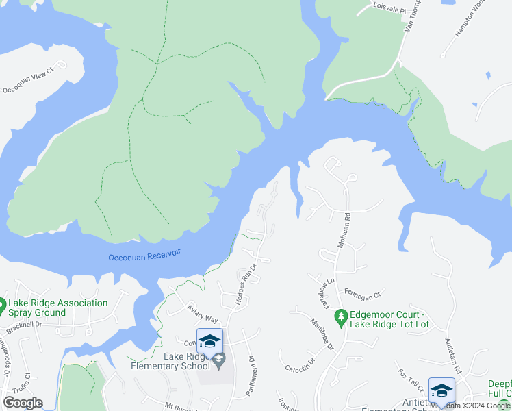 map of restaurants, bars, coffee shops, grocery stores, and more near 11484 Corinthia Court in Woodbridge