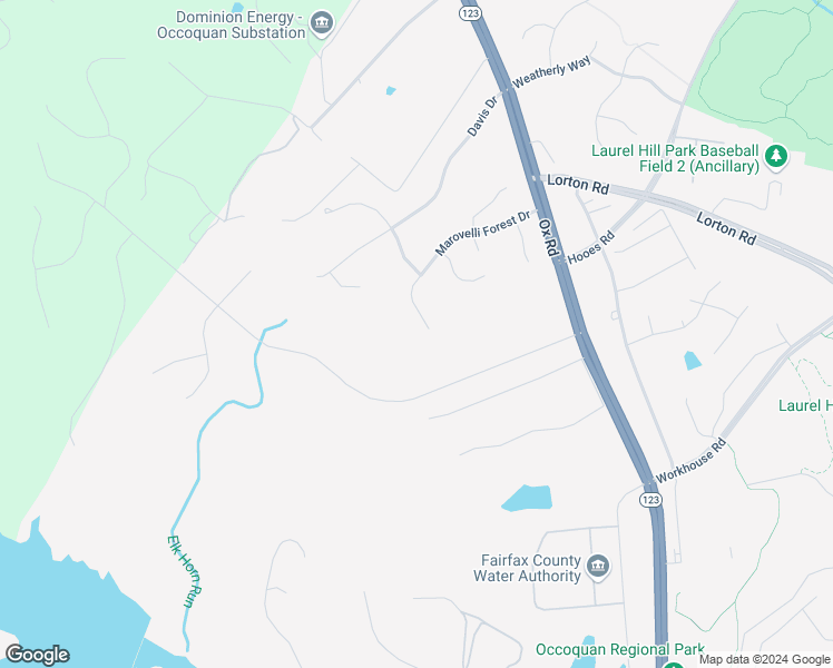 map of restaurants, bars, coffee shops, grocery stores, and more near 9214 Marovelli Forest Drive in Lorton