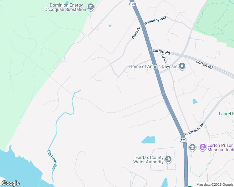 map of restaurants, bars, coffee shops, grocery stores, and more near 9214 Marovelli Forest Drive in Lorton