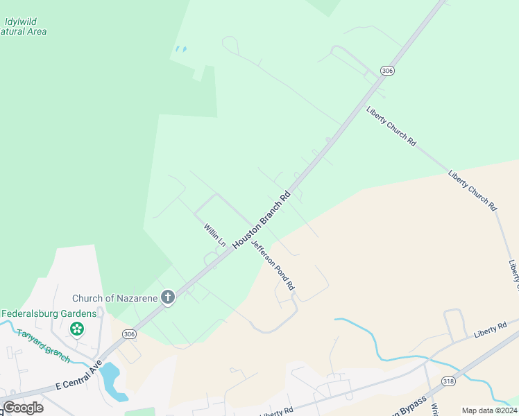 map of restaurants, bars, coffee shops, grocery stores, and more near 3540 Houston Branch Road in Federalsburg