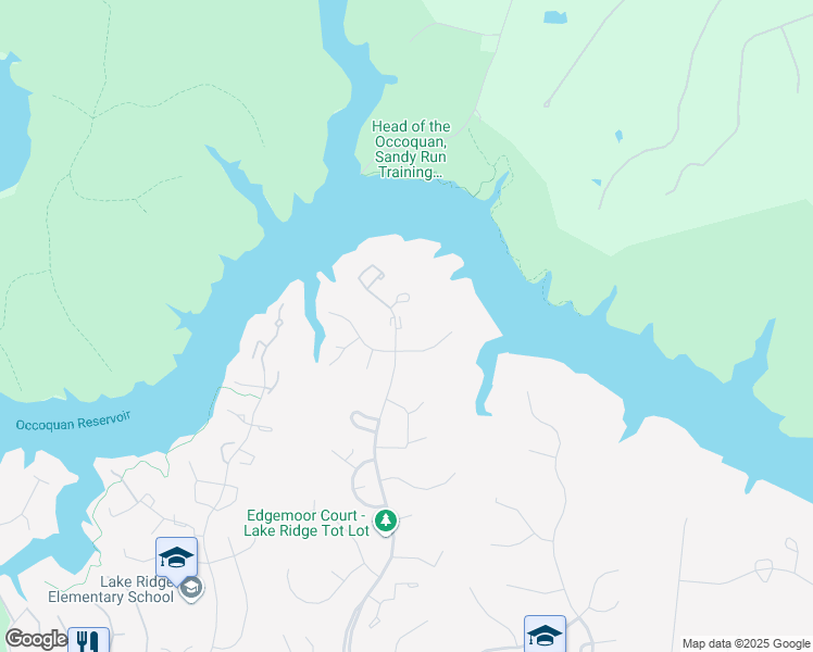 map of restaurants, bars, coffee shops, grocery stores, and more near 11587 Mohican Road in Woodbridge