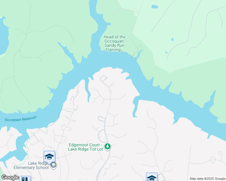 map of restaurants, bars, coffee shops, grocery stores, and more near 11579 Mohican Road in Woodbridge