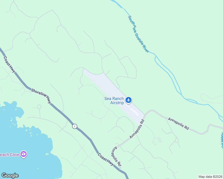 map of restaurants, bars, coffee shops, grocery stores, and more near 36347 Timber Ridge Road in Sea Ranch