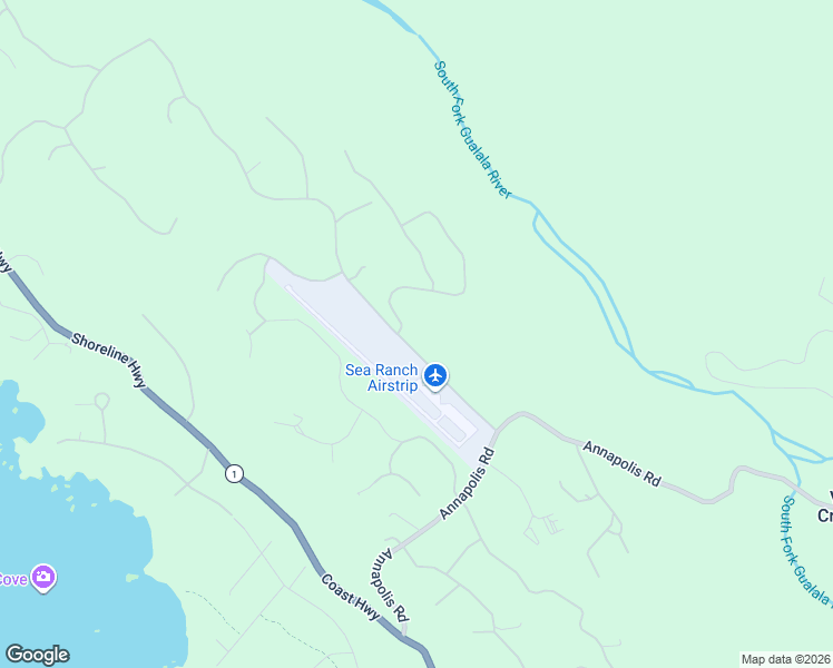 map of restaurants, bars, coffee shops, grocery stores, and more near 36231 Timber Ridge Road in Sea Ranch