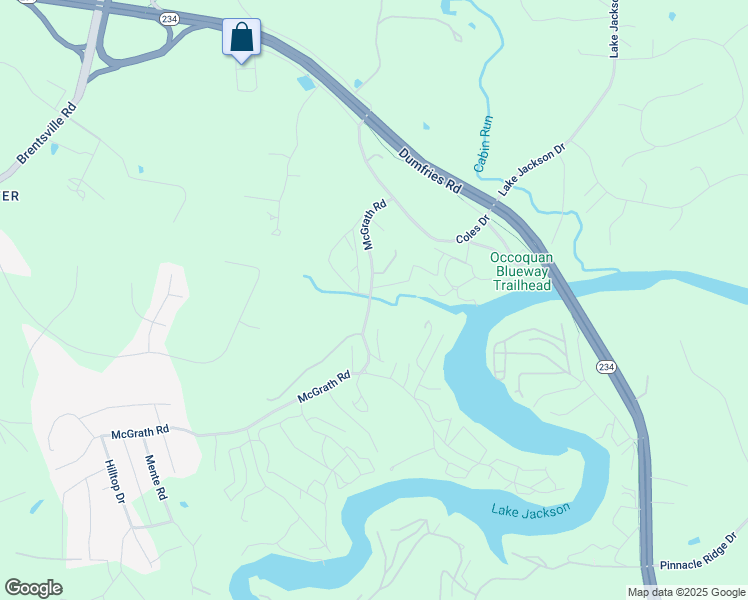 map of restaurants, bars, coffee shops, grocery stores, and more near 8397 Black Street in Manassas