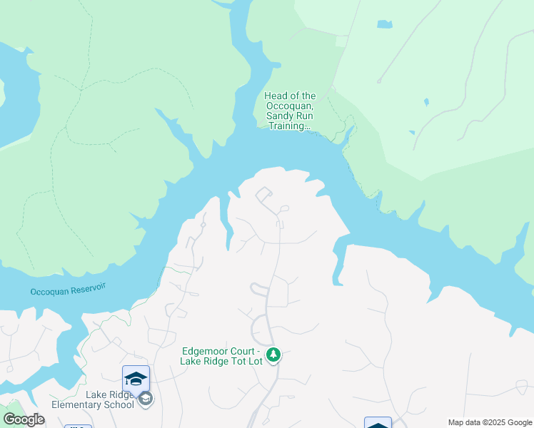 map of restaurants, bars, coffee shops, grocery stores, and more near 11572 Hill Meade Lane in Woodbridge