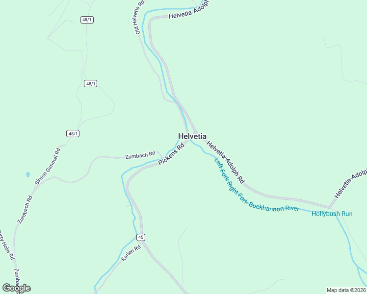 map of restaurants, bars, coffee shops, grocery stores, and more near 4916 Pickens Road in Helvetia