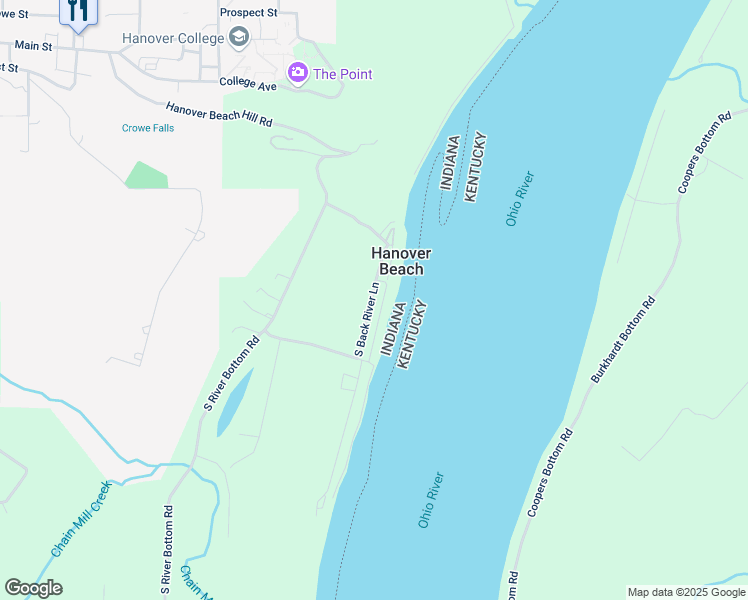 map of restaurants, bars, coffee shops, grocery stores, and more near 2000 South Elizabeth Drive in Hanover