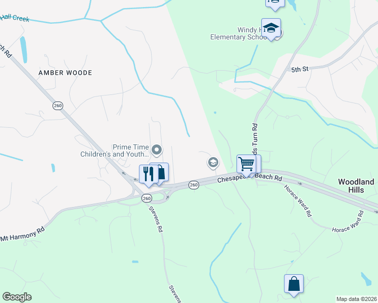 map of restaurants, bars, coffee shops, grocery stores, and more near 8813 Paris Estates Court in Owings