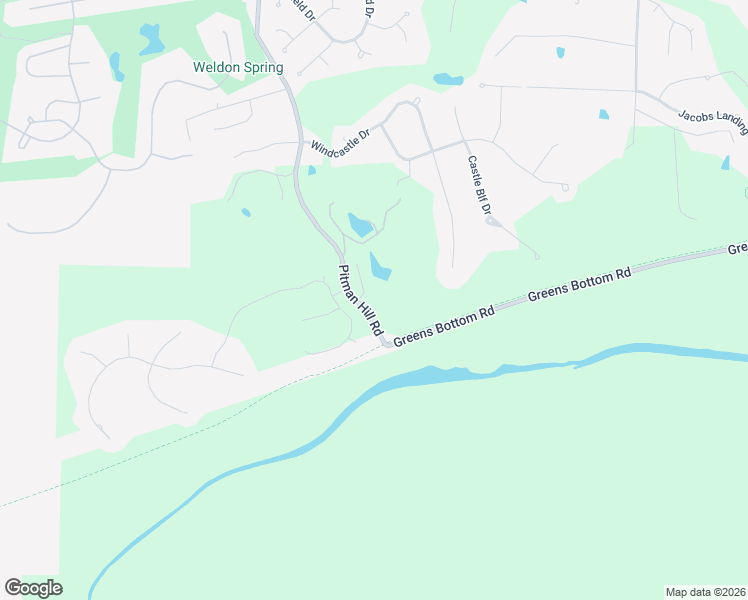 map of restaurants, bars, coffee shops, grocery stores, and more near 24 Pitman Hill Road in Saint Charles