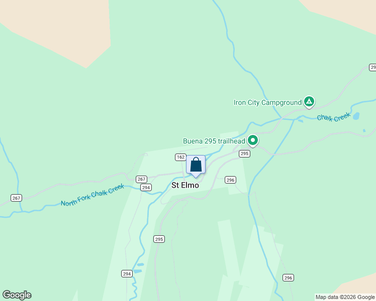 map of restaurants, bars, coffee shops, grocery stores, and more near 29585 County Road 162 in Nathrop