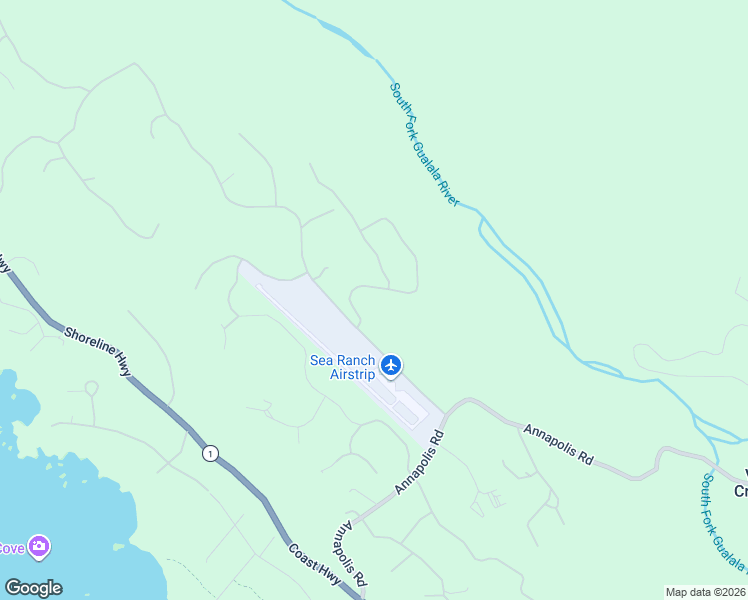 map of restaurants, bars, coffee shops, grocery stores, and more near 880 River Beach Road in Sea Ranch