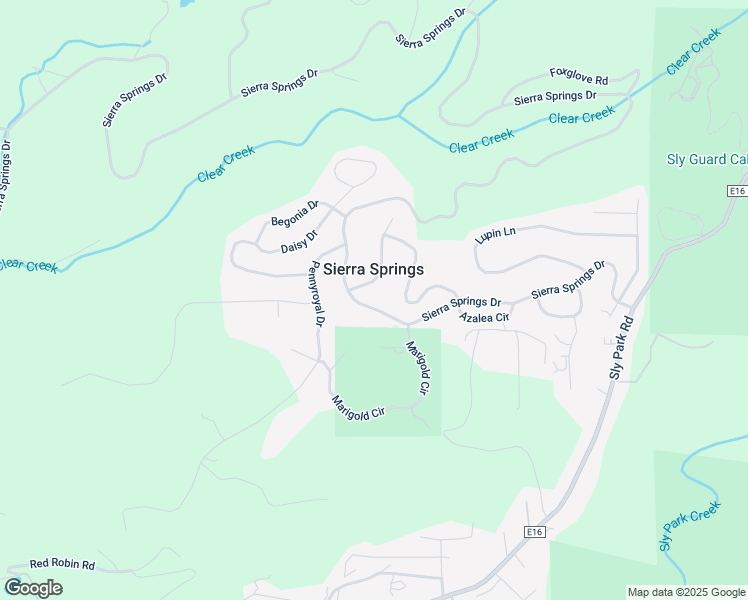map of restaurants, bars, coffee shops, grocery stores, and more near 5603 Sierra Springs Drive in Pollock Pines