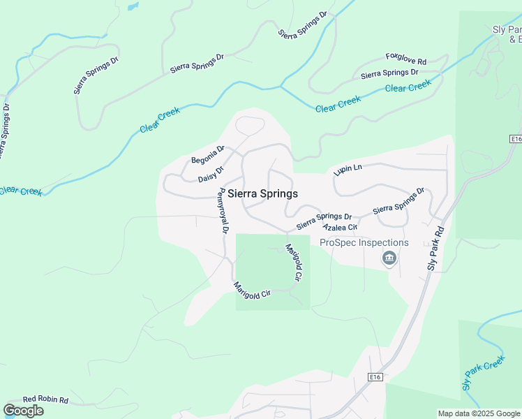 map of restaurants, bars, coffee shops, grocery stores, and more near 5563 Poppy Road in Pollock Pines
