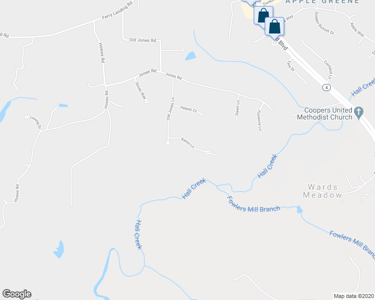 map of restaurants, bars, coffee shops, grocery stores, and more near 3150 Kenni Lane in Dunkirk