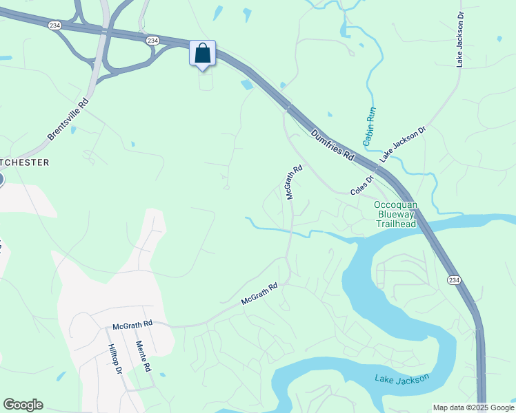 map of restaurants, bars, coffee shops, grocery stores, and more near 11444 Harton Street in Manassas