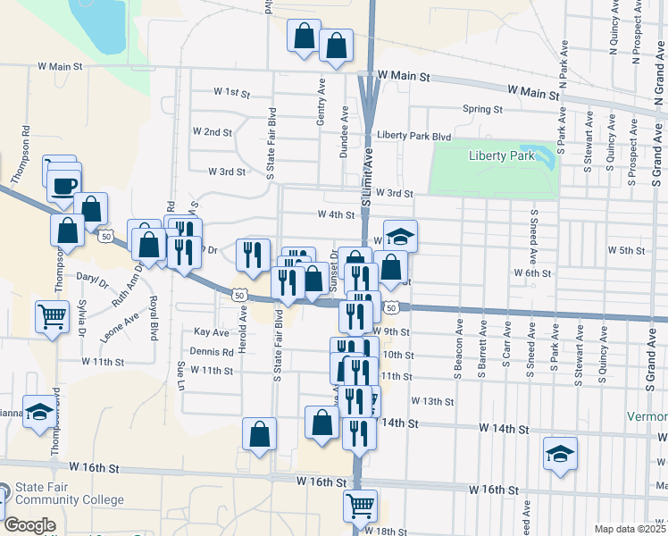 Sunset Drive, Sedalia MO Walk Score